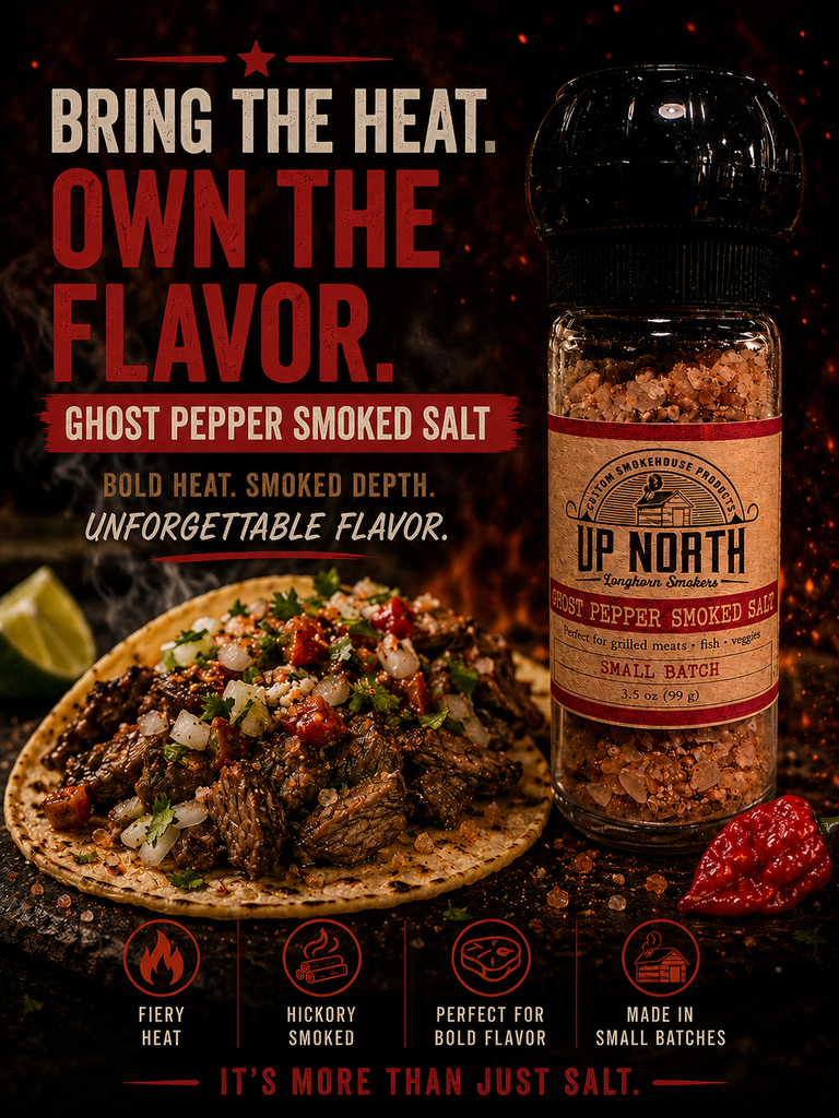 Ghost Pepper Smoked Salt Grinder | Extreme Heat Seasoning