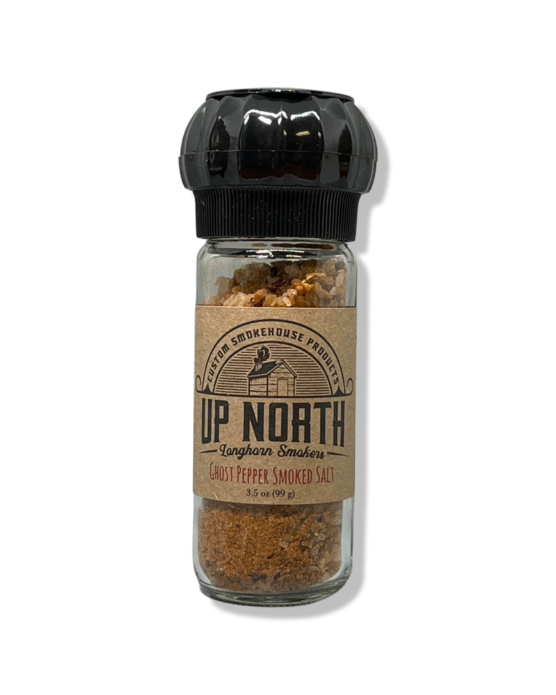 Ghost Pepper Smoked Salt - 3.5 oz Grinder